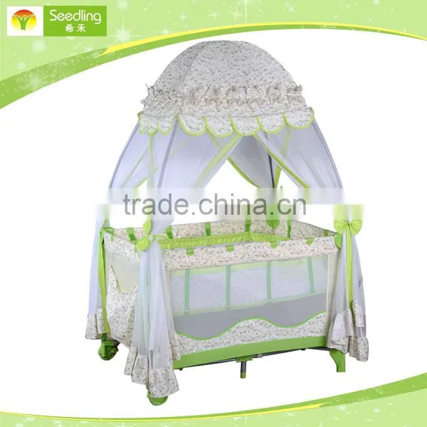Custom Playpen With Mosquito Net Folding Baby Playpen Bed
