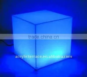 Lucite LED Cube Display Stand