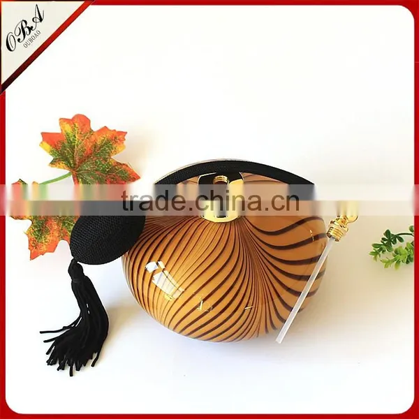 300ml Handmade Luxury Modern Leopard Print Art Cased Glass Perfume Bottle / Empty Airbag Scent Bottle photo-4