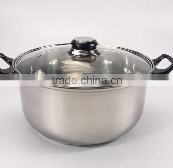 12pcs Cooking Pots Stainless Steel Non-stick Cookware Set With Glass Lid photo-3