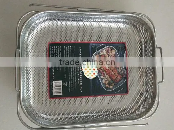 Stainless Steel Flexible Washing Basket 34x24cm photo-2