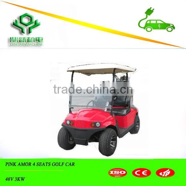 New Vogue American Style Electric Pink Golf Car