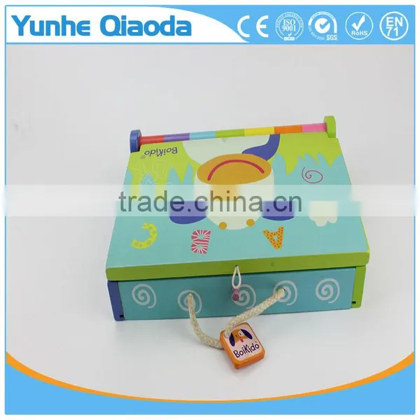 Early Learning Wooden Alphabet Teaching Magnetic Wooden Box photo-5