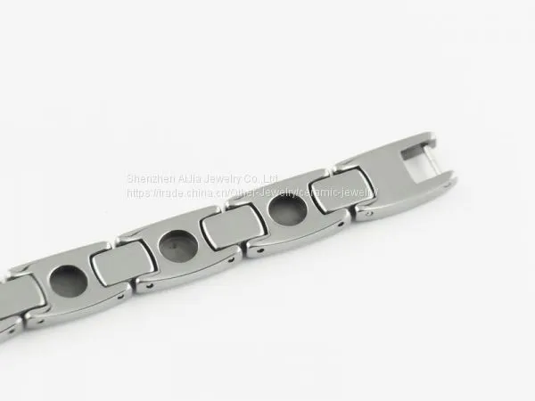 Tungsten Carbide Health Ceramic Bracelet Jewelry With Link photo-4
