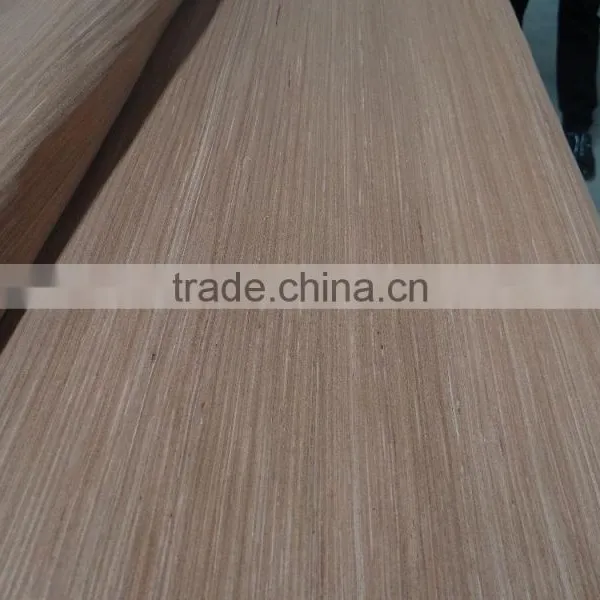 Linyi Grade a b c Sliced Cut 0.28mm Red Recon Face Veneer for India Plywood photo-2