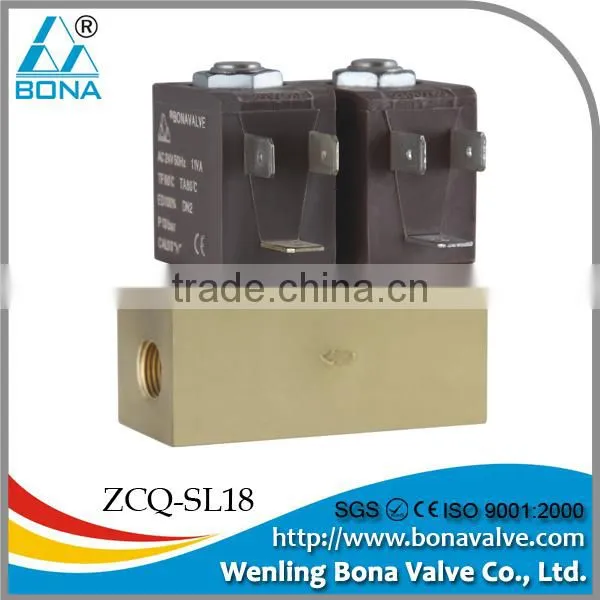 Female 1/4 Brass Welding Machine DC 12V 24V Steam Solenoid Valve ZCQ-SL18