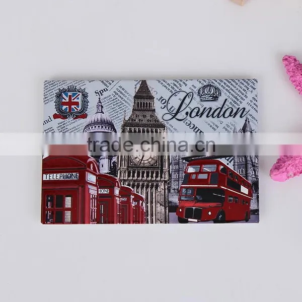 Full Logo Printed Square Shape Tin Fridge Magnets photo-2