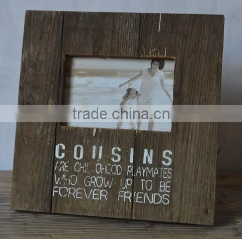 Antique Wooden Picture Photo Frame With Silk Screen Printing photo-2