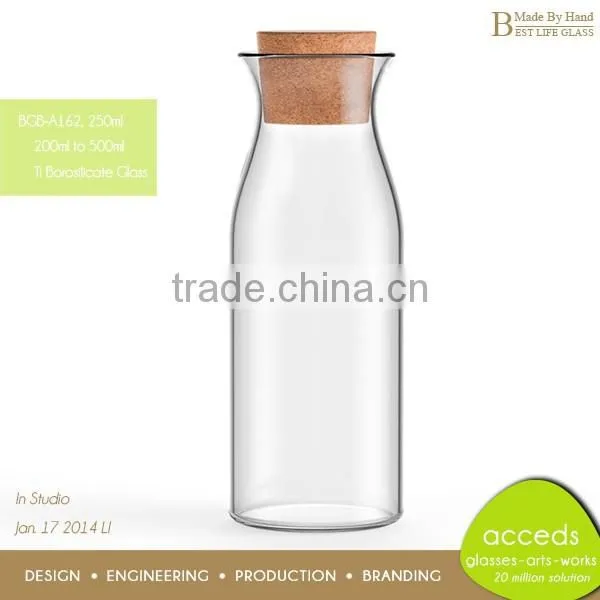 Custom Design 1000ml Glass Milk Bottles Wholesale photo-2