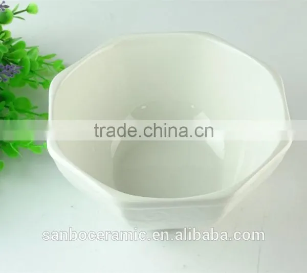 Hot Sale Round Porcelain Popcorn Bowl White Bowl Cheap Ceramic Bowl Ceramic Porcelain for Kitchen photo-2