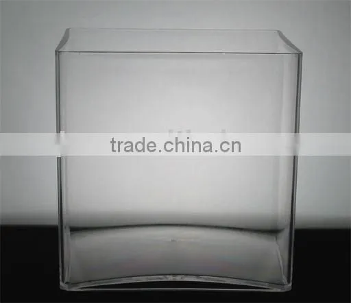 Indoor Clear Plastic Cylinder Vase ( Cube ) Acrylic Vase/flower Pot photo-4