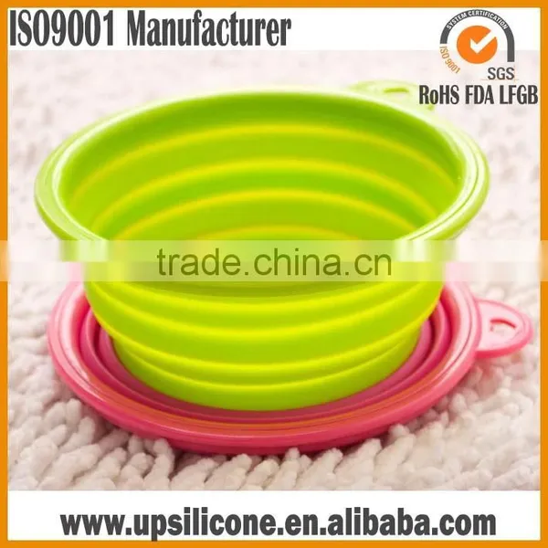 BPA Free Durable Silicon Collapsible Dog Bowl ,Silicone Portable Folding Travel Pet Dog Bowl photo-6