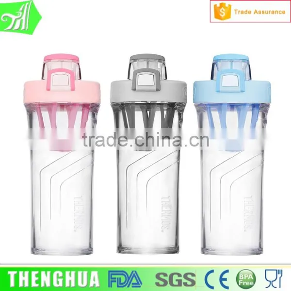 New Design Tritan Water Bottle Plastic Milk Shake Bottle Shaker photo-2