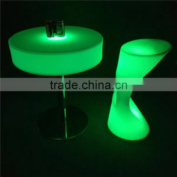 Factory Sale LED Illuminated Round Bar Table With Multi Sizes photo-4