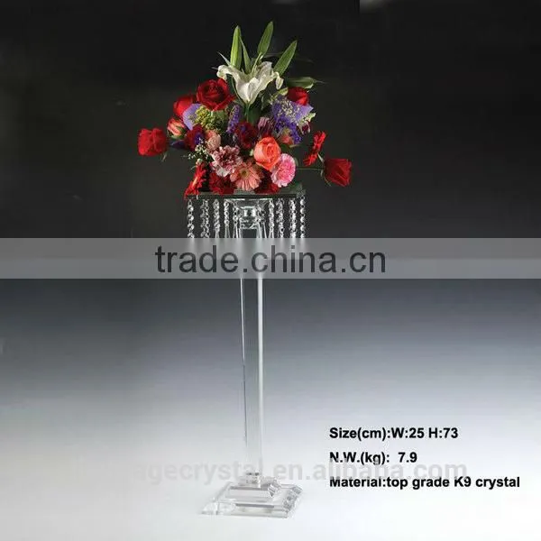Crystal Flower Stand for Wedding Table Decoration photo-3