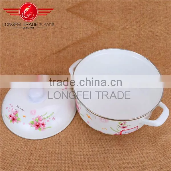 Longfei Persimmon Type Enamel Casserole Set Turkey Pot photo-3