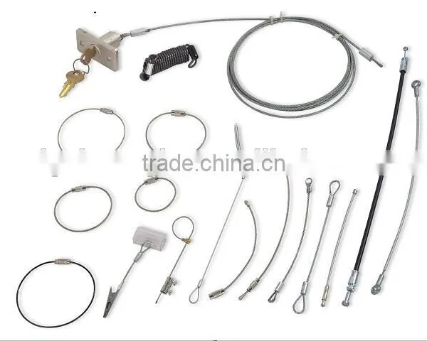 Safety Cable With Two Hooks/Safety Lock Cable in OEM/Custom Steel Wire Cable photo-3