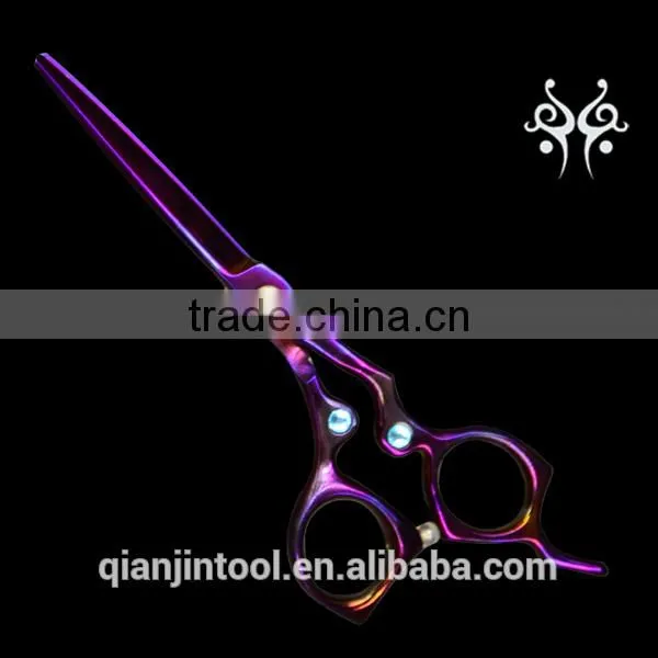 QJ-JC125 Beauty Coating Titanize Scissors With Stainless Steel Hair Scissors photo-2