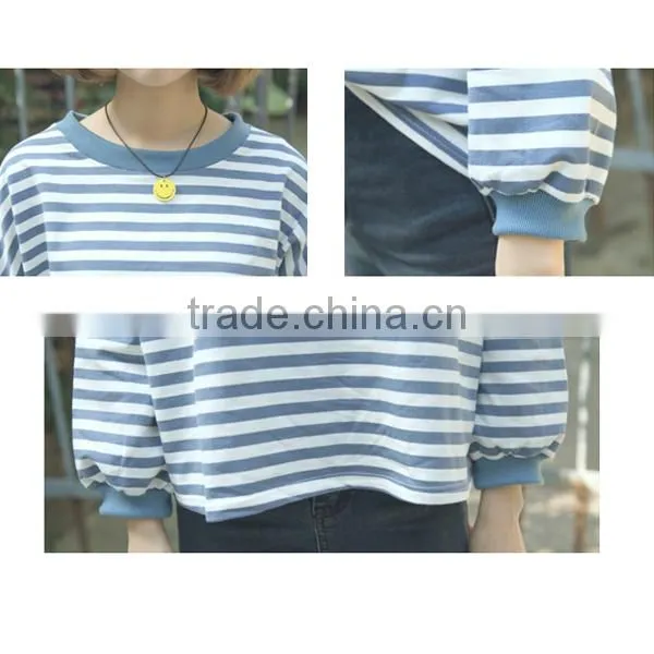 Women Stripe Sweatshirt Wholesales in China photo-3