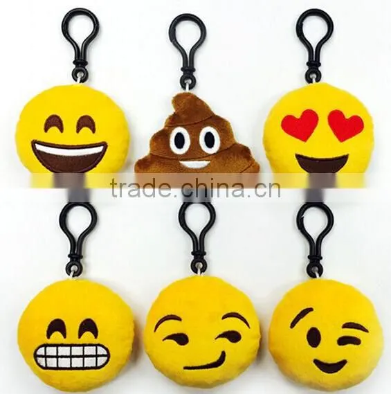 Cheap Christmas Keychain Stuffed Emoji Gift Plush Promotional Keychain photo-6