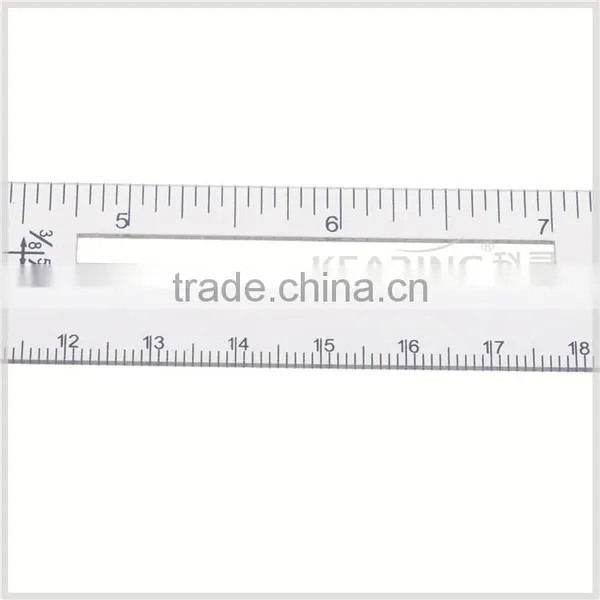 Kearing High Quality Transparent Sandwich Line T Sharped Draft Ruler 1.2mm Thick Plastic Rulers#T1204 photo-3
