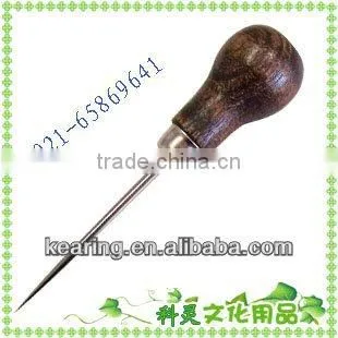 KEARING Sewing Wood tool handles,Hole maker Wood hand awl,Handicraft Stanley awl,Patchwork Stanley awl# HA6535