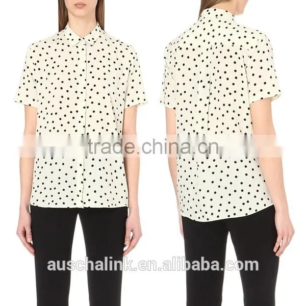 2016 New Design Ladies Woven Cheap Shirt Made in China photo-6