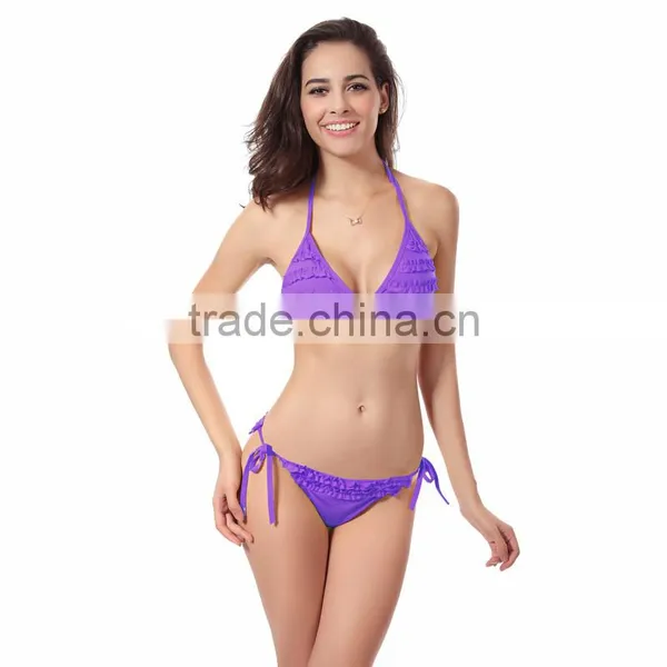 Anti-Bacterial Sexy Swim Suit Bikinis Woman Swimwear photo-5