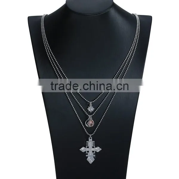 Big Brand ZA Multi Chain Pendant Sweater Necklace Jewelry Hot Sale photo-2