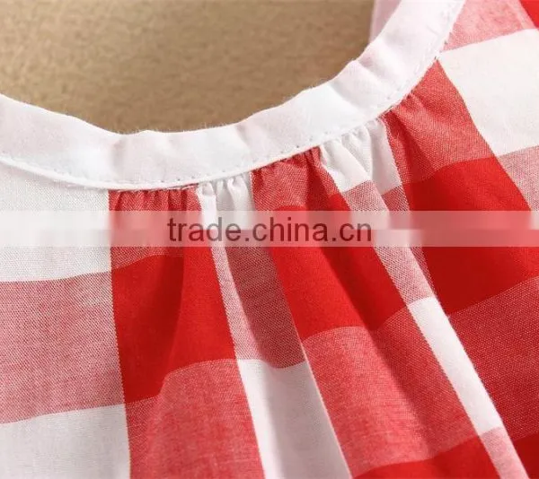 2015 Summer Design and Wholesale Sleeveless High Quality Baby Wear Lattics Pattern photo-4