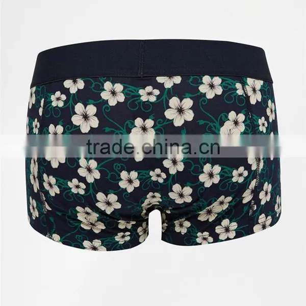 Custom 3 Pack Boys Wearing Briefs With Floral Print photo-2