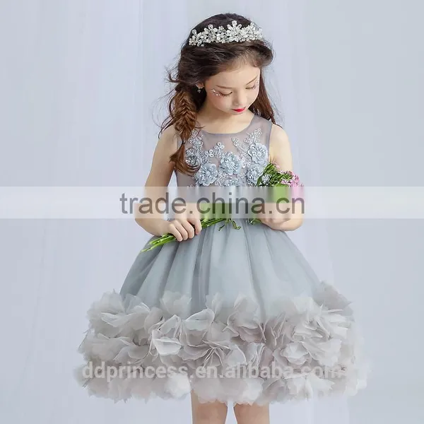Top Selling Products 2017 Embroidery Lace Children Latest Dress Style photo-3