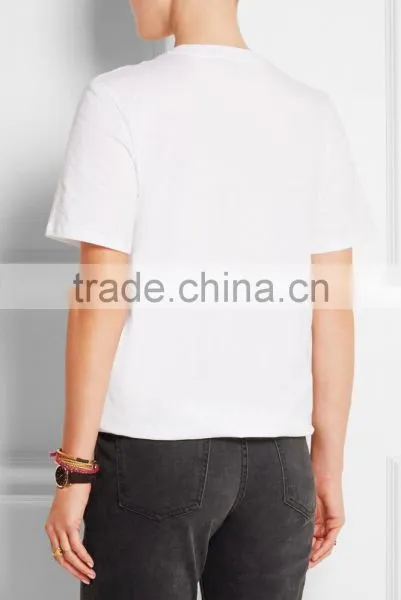 China Factory Cheap t Shirt Printing Sequined Lips Wholesale photo-3