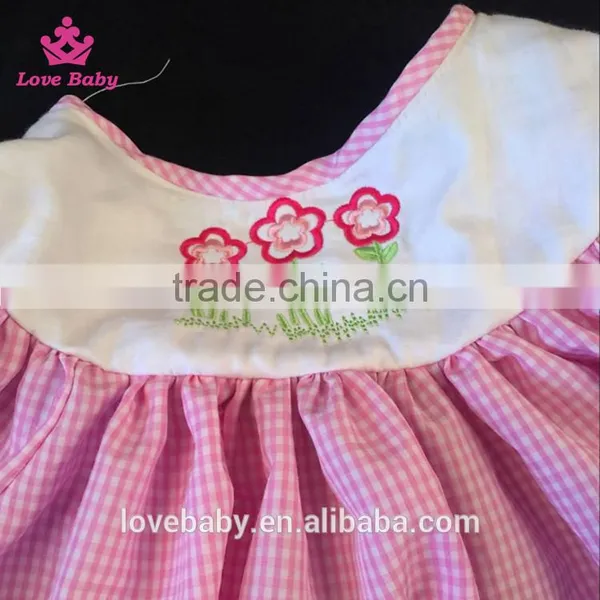 Girl Pink Easter Swing Top With Rabbit Embroidery, Cute Girl Summer Dresses Top LBYTZ001-11 photo-5