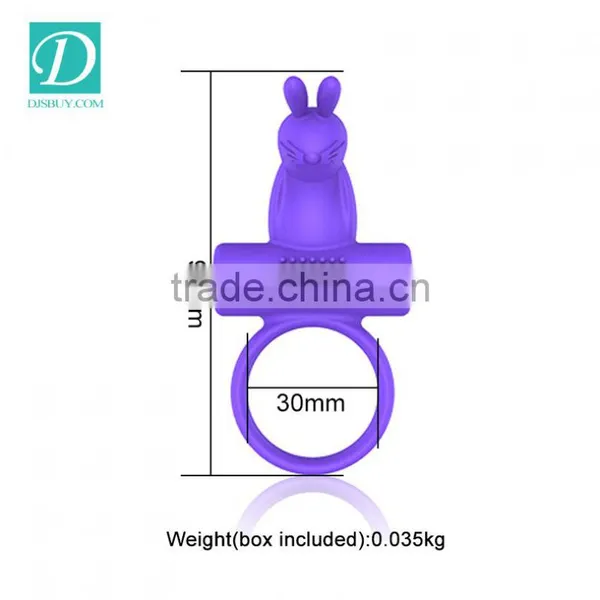 Rocking Silicone Rabbit Clitoris Stimulator Funny Cockring for Couple Sex photo-3