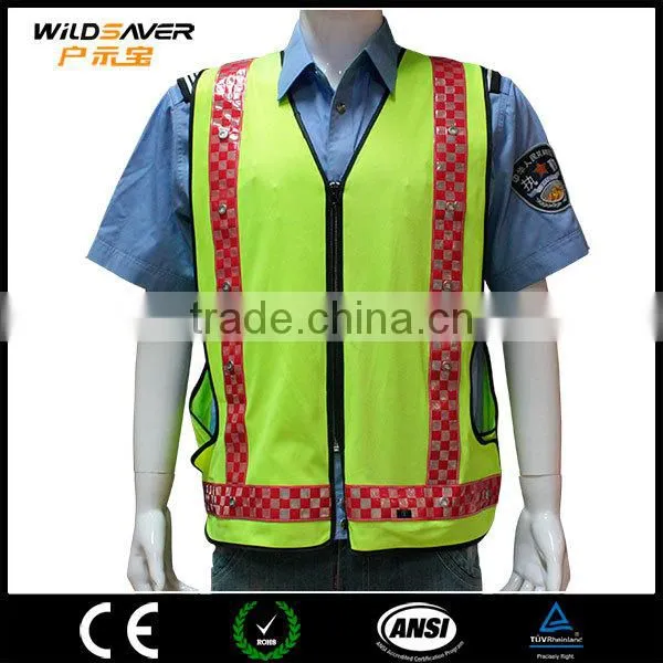 LED Night Flashing Strong Reflective Security Uniform hi Vis Workwear photo-6