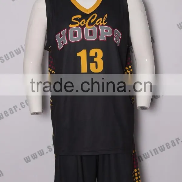 Latest Basketball Jersey Design 2016 Sublimation Good Quality Uniforms Basketball Training Wear photo-3