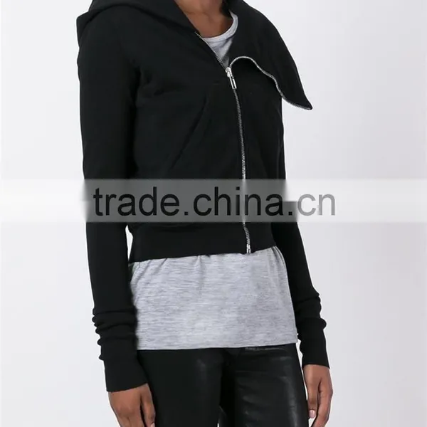 Made in China Cheap Price Short Cut Plain Dyed Satin Winter Causal Ladies Fancy Coat photo-3