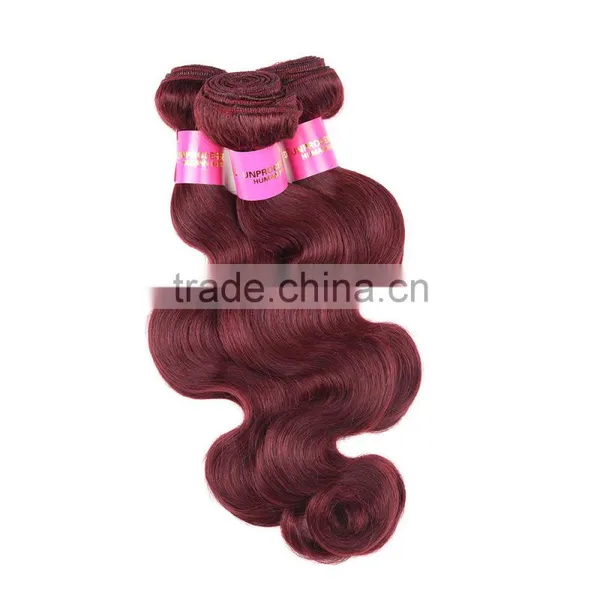Wholesale 2017 Grade 7a Color 99j Body Wave Malaysian Hair Weave photo-5