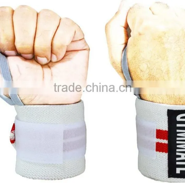 18" Heavy Duty Wrist Wrap (WHITE) by GYM MATE photo-2