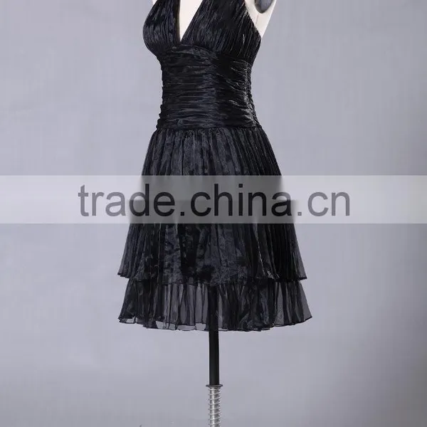 Simple Style Cap Sleeves Red Prom Gown ED135 photo-3