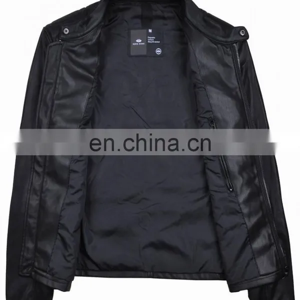 2017 Winter Handsome Quilted Leather Motorcycle Jacket Men photo-2