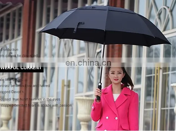 Custom Logo Double Layer Windproof Golf Umbrella photo-6