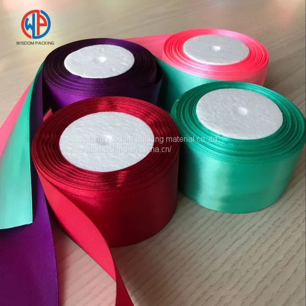 Polyester Festival Craft Satin Ribbon For Chocolate And Gift Packaging photo-4