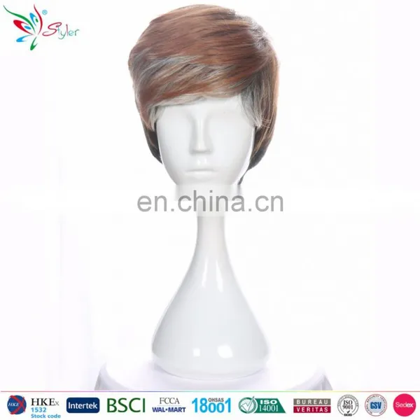 Cheap Wholesale Brown Short Male Wigs Men Wig photo-6