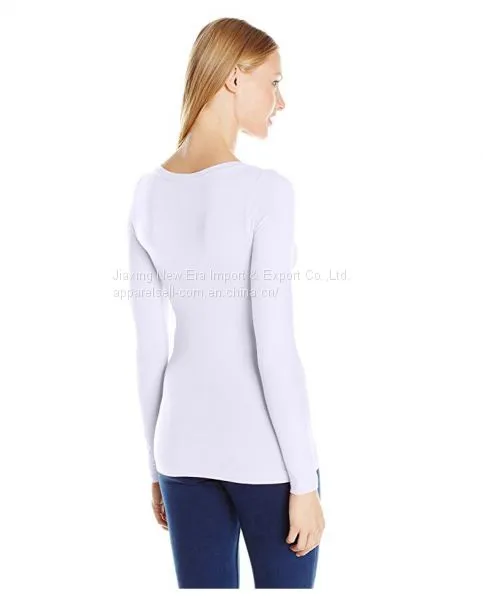 Women's Seamless Round Neck Long Sleeve Top photo-2