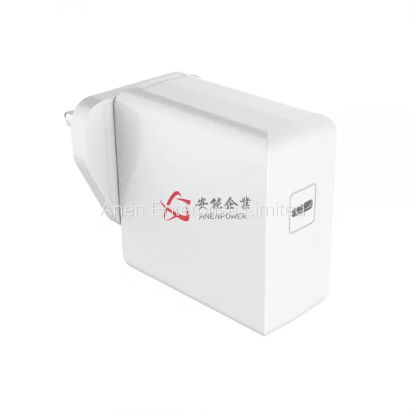 45W US Plug USB-C PD Charger , UL FCC ETL Approval PD Adapter , Level VI