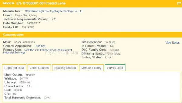 IP66 1 Day Lead Time DLC CUL(E492659) 100-277V AC 4FT 36W LINKABLE LED Triproof Light photo-3