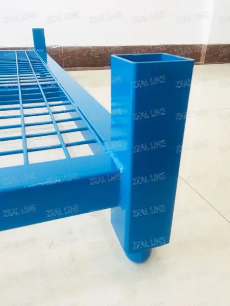 Movable 60X60 Inch Metal PCR Tire Tyre Collapsible Stacking Storage Pallet Rack photo-3