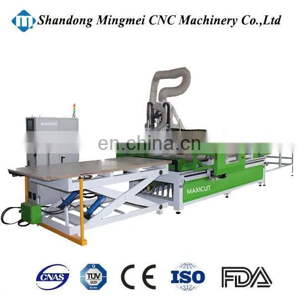 Israel Hot Sale Furniture Drilling Loading and Unloading Cnc Router for Door Cabinet Making Auto Feeding photo-3